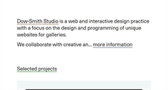 Desktop Screenshot of dow-smith.com